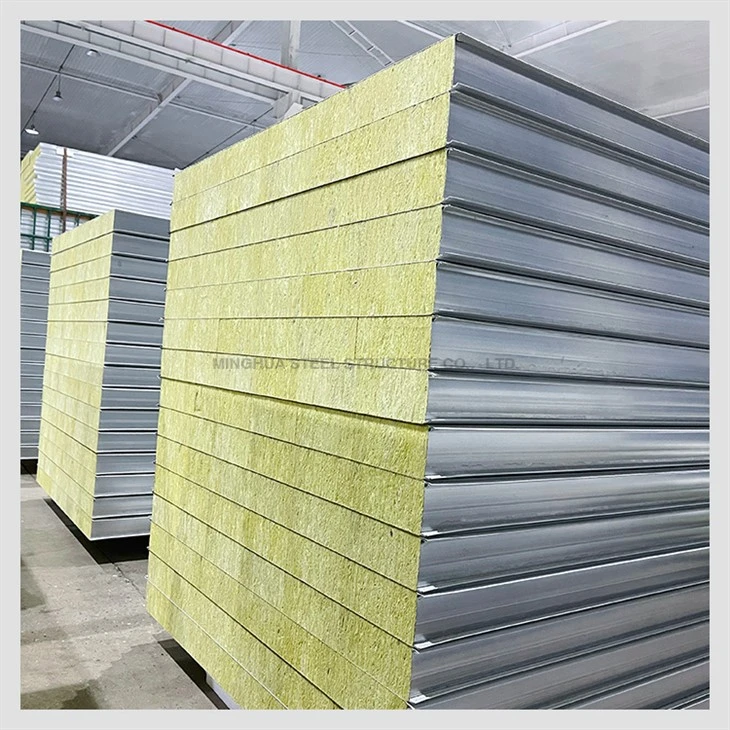Metal Rock Wool Sandwich Wall Panel Metal Rock Wool Sandwich Wall Panel